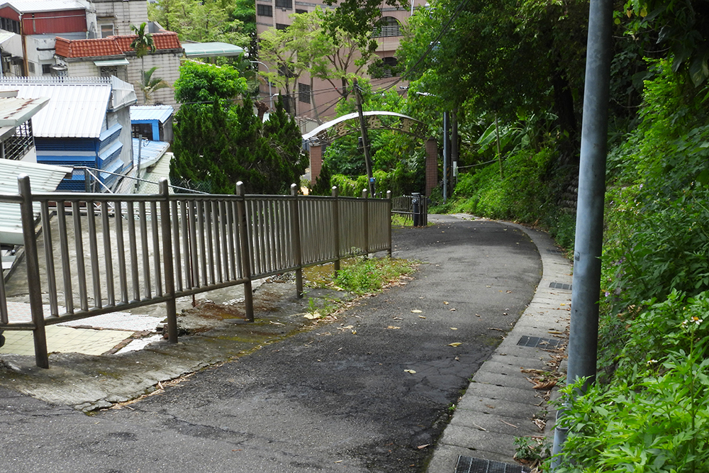 鳳凰木への坂道