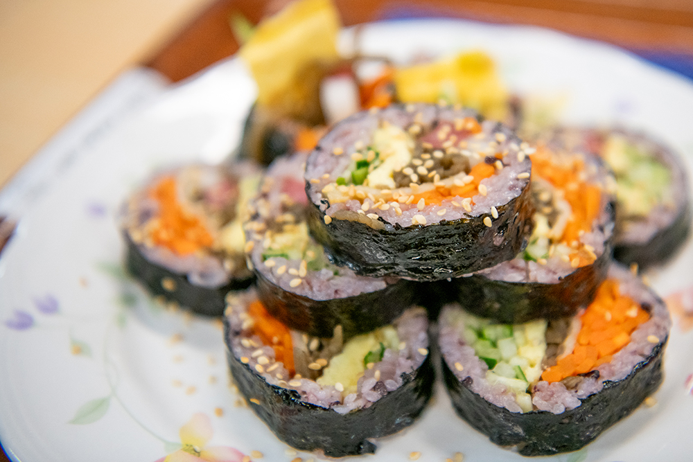 韓国キンパ　西湖市場美食街の首爾飯捲之家