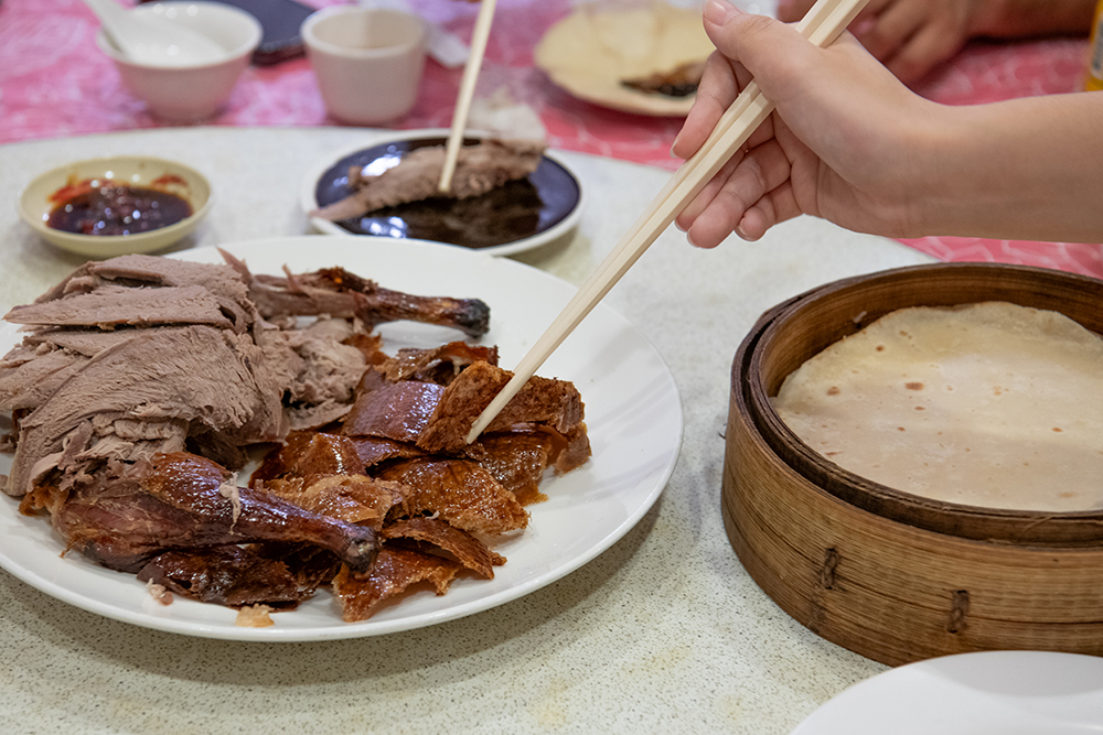 聚園餐廳の北京ダック