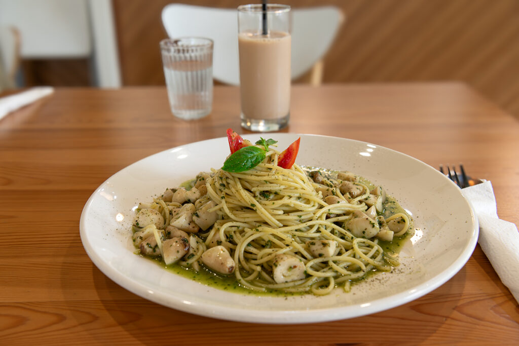 熊熊找不到 青醬菇菇義大利麵