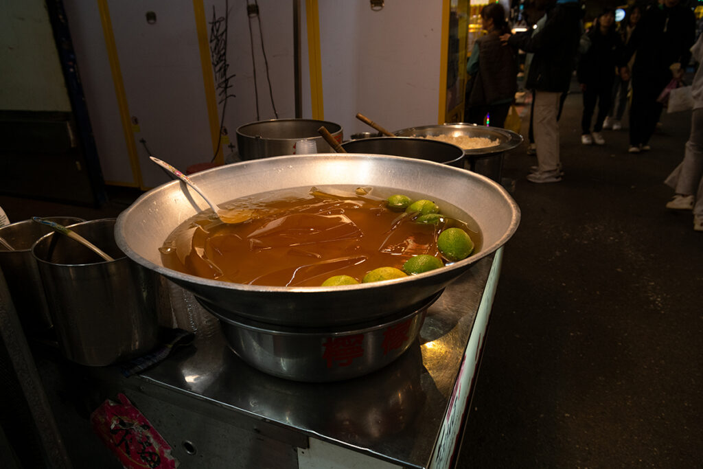 士林夜市の愛玉檸檬